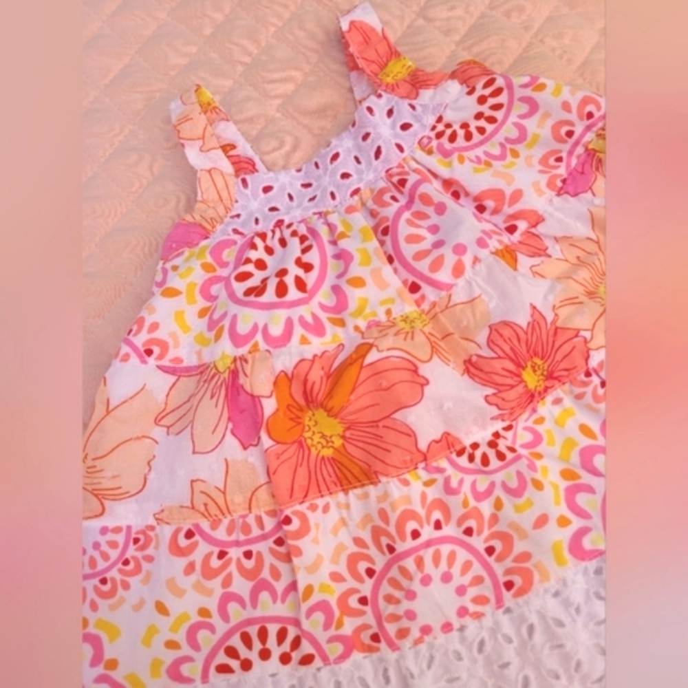 Penelope Mack swiss dot floral summer set for baby girl, 6-9 months - Picture 2 of 5